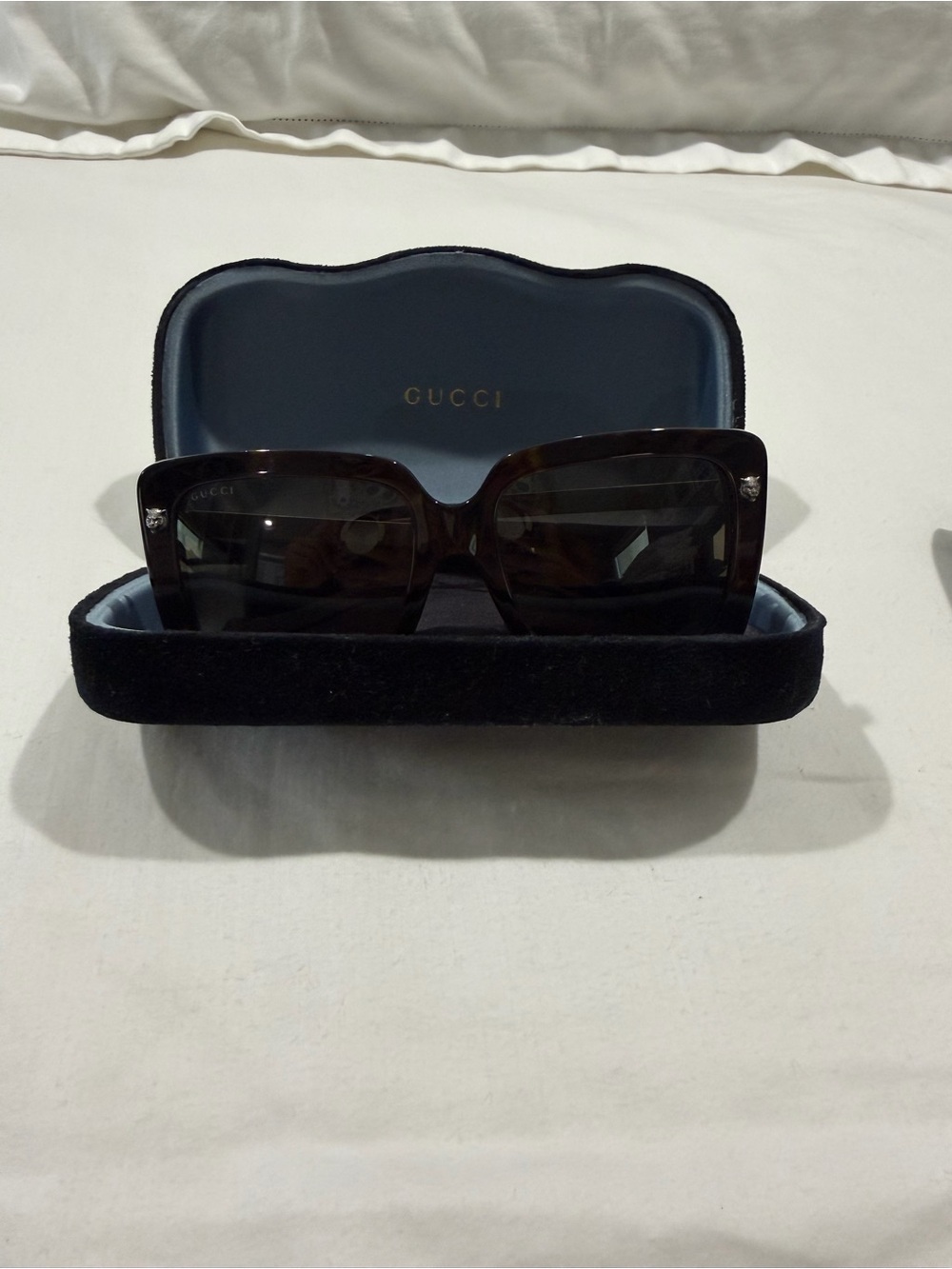Gucci Women’s Oversized Square Sunglasses - Brown/Black